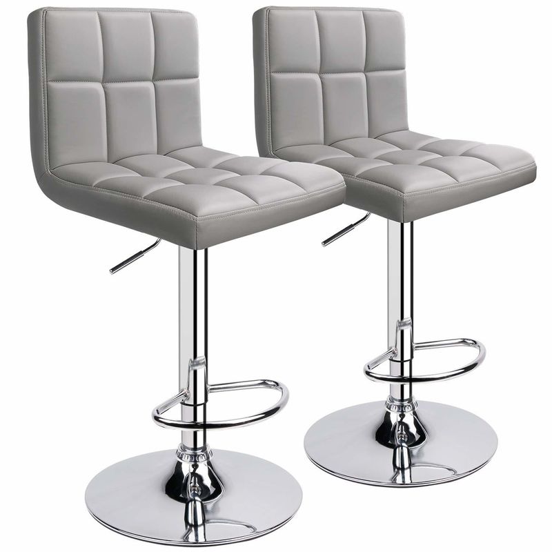 Modern Design Home Bar Stoel met rug en verstelbare draai in aangepaste kleur