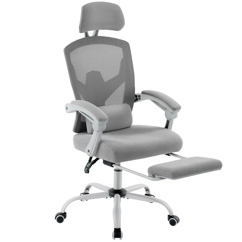 ALINUNU Office Computer Desk Stoel met Back Mesh en Rolling Wheels 34,4 pond