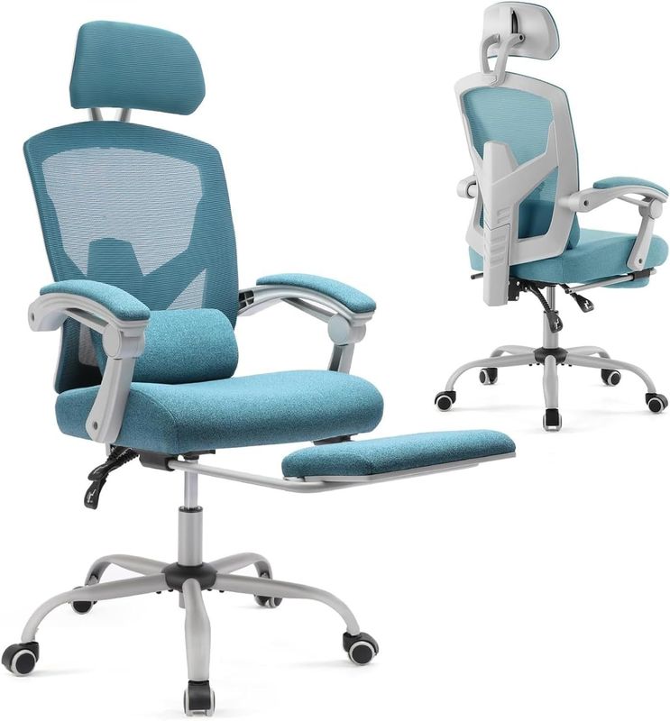 Gepersonaliseerde Kleur Achtergrens Rolling Swivel Mesh Stoelen met Wielen Item Gewicht 34,4 pond