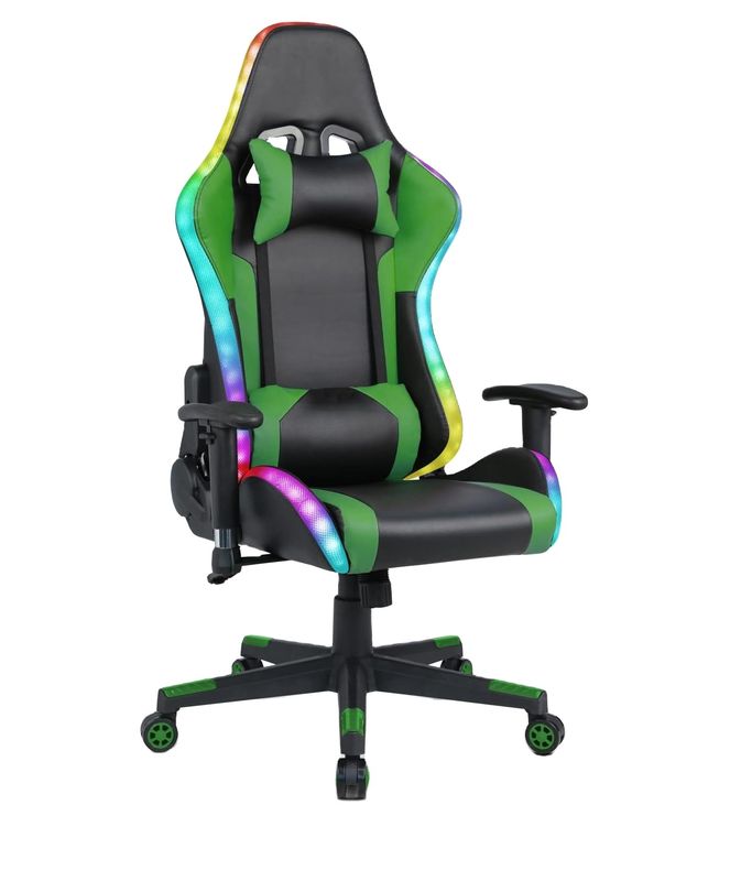 ALINUNU Gaming Chair met LED-lichtbalk en massagefunctie Item Gewicht 39,02 pond