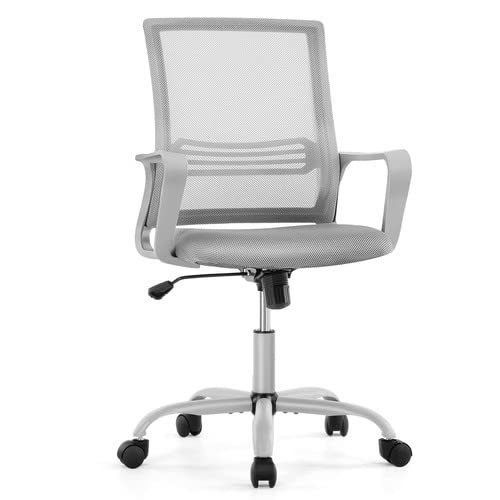 Ergonomische stoel voor thuisbureaus Gepersonaliseerde kleur Draaiende stoel met lumbale steun en armleuningen