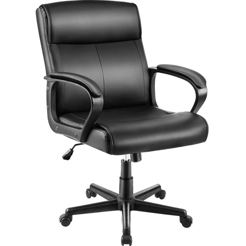 360 draaibaar/hoogteverstelbaar/leunstoel Mid back bureau stoel voor 250 pond gewicht capaciteit