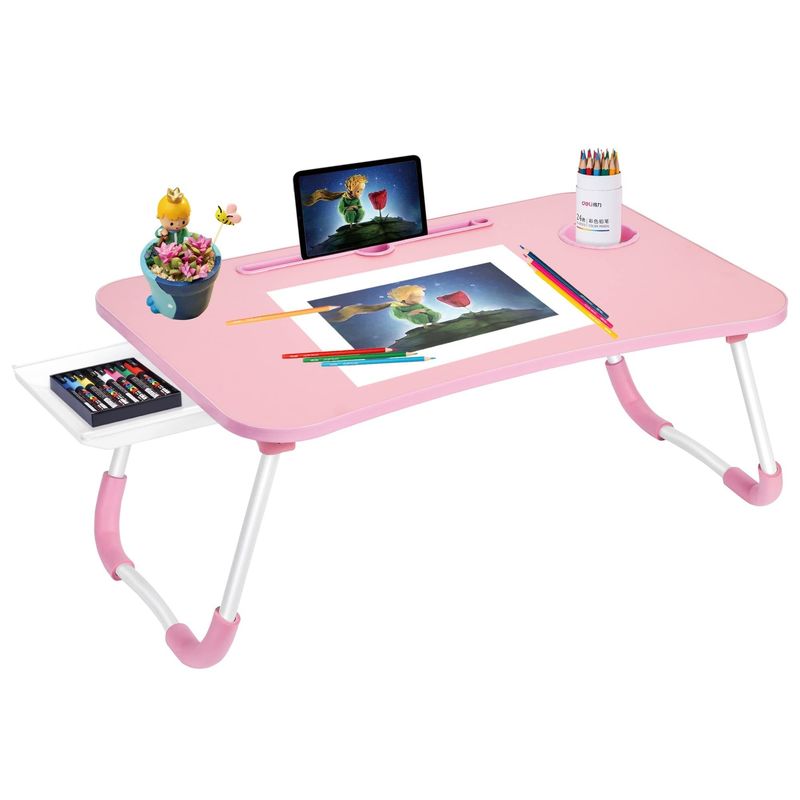 Grote Fitnessruimte Laptop Bed Tafel Schrijftafel Stand met Cup Holder Draagbare Opvouwbare Laptop Desk Bed Tray