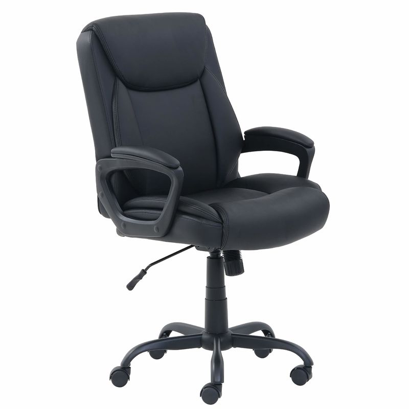 26&quot;D x 23.75&quot;W x 42&quot;H Mid-Back Pure PU Office Computer Desk Stoel met 3 Gas Lift