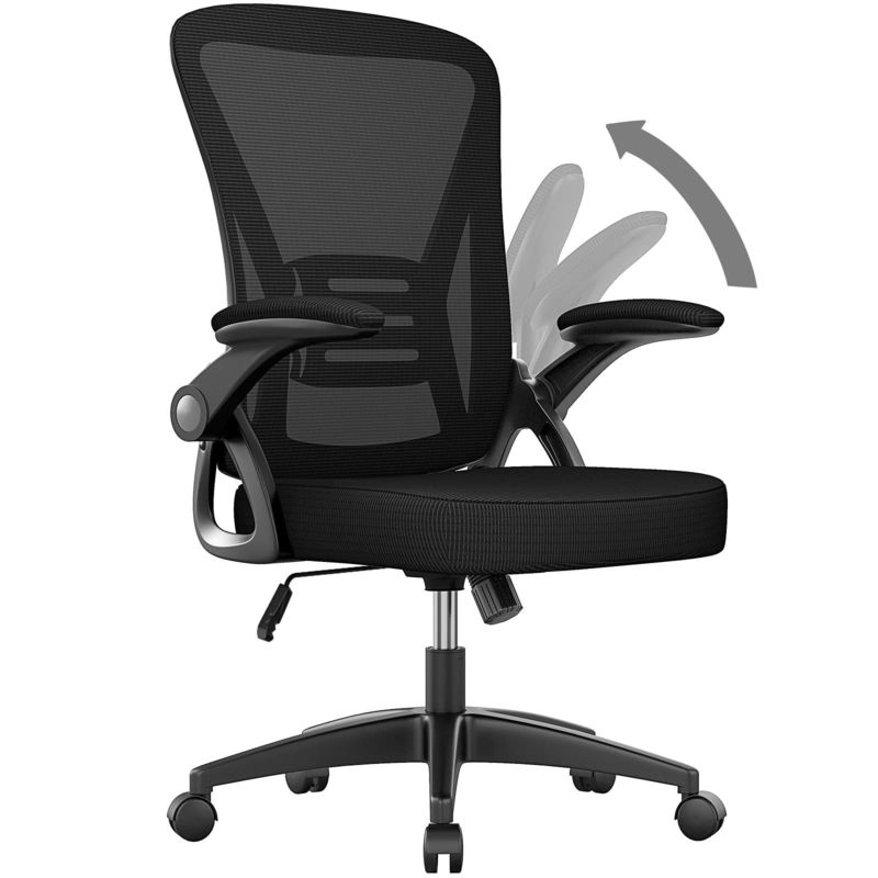 Moderne design Mid back office stoel met verstelbare hoogte draaibaar en lumbale steun