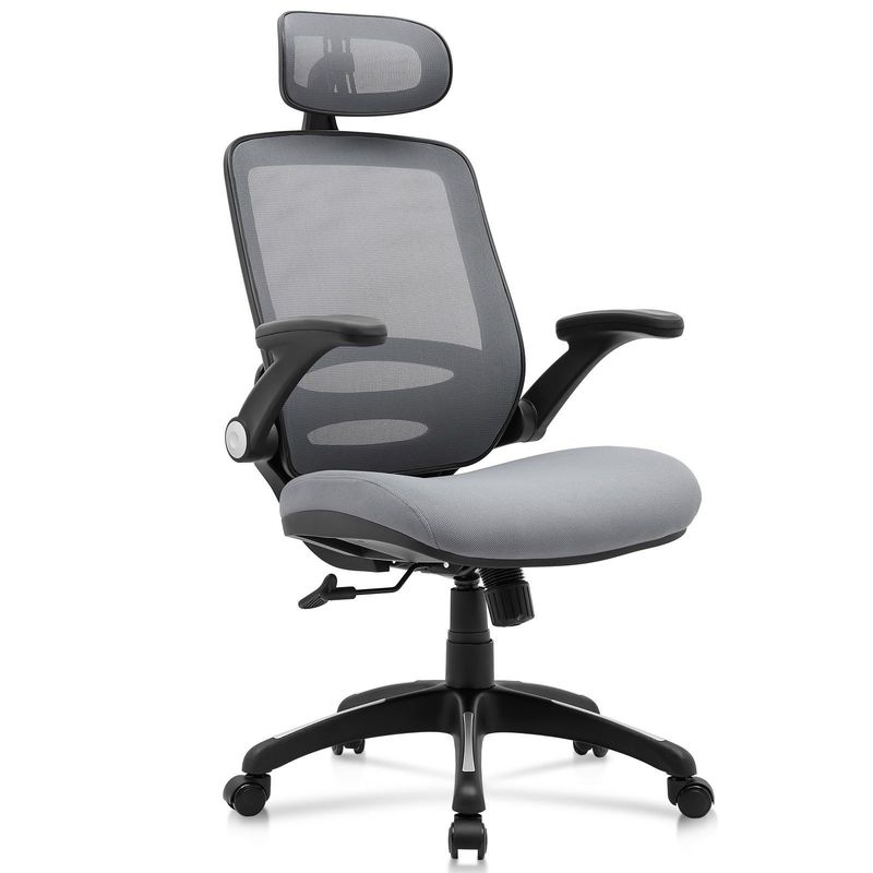 Verstelbare hoogte High Back Mesh Desk Chair met Flip-Up Arms en Modern Design Style