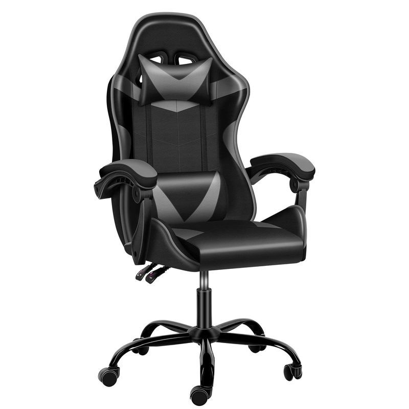 Ergonomische videogame stoel met voetenrest en lendenen steun 33 pond