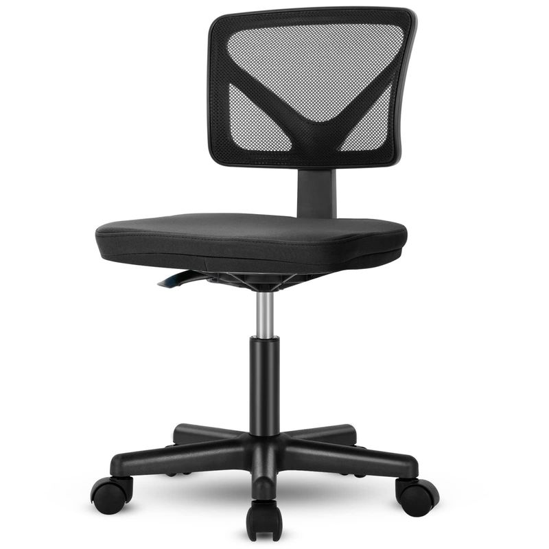 Comfortabele low-back mesh stoel met lumbale steun en verstelbare stoelhoogte