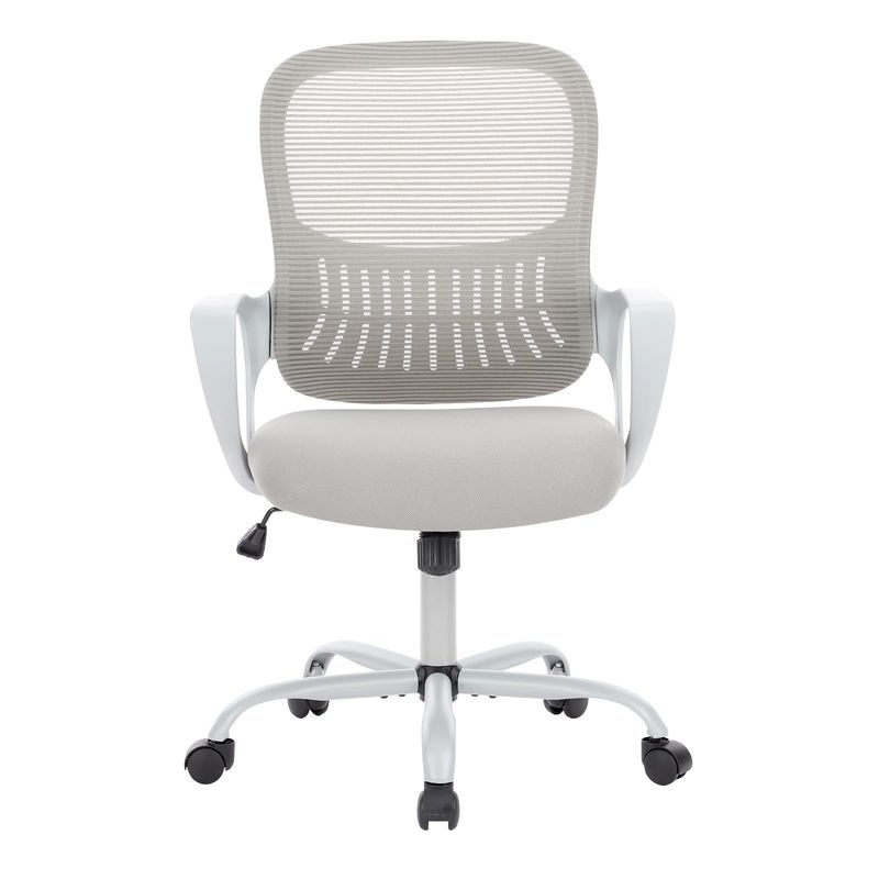 Materiaal Middenrugtask Rolstoel Home Office Desk Stoel met wielen en lendenen steun