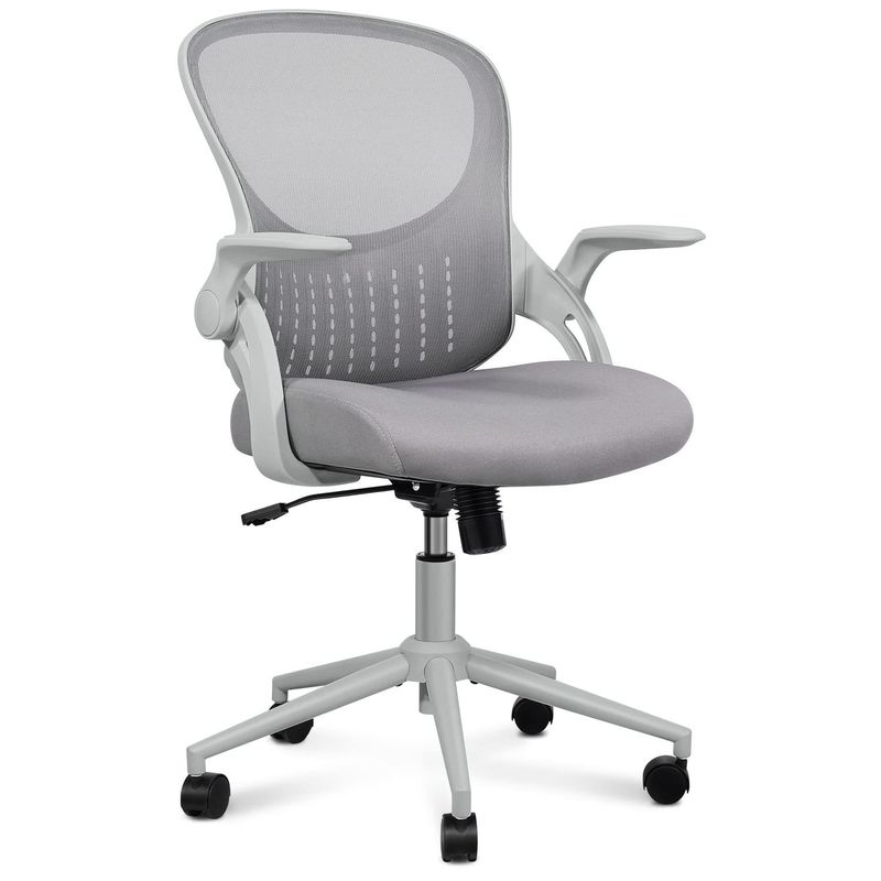 Postverpakking Y Ergonomisch gaasvormig Computerstafelstoel met lumbale steun en opvouwbare armen