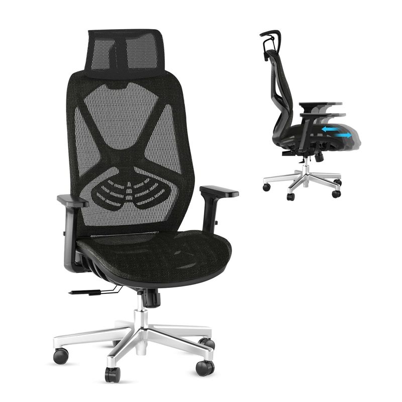 3 Gas Lift Ergonomische hoge rug kantoorstoel met dynamische stoel Design Stijl Modern
