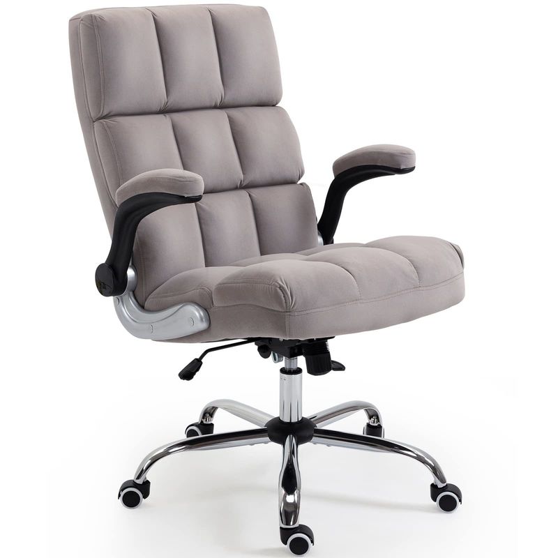 Moderne ontwerp aangepaste kleur mid-back draaiende kantoorstoel met wielen en armen
