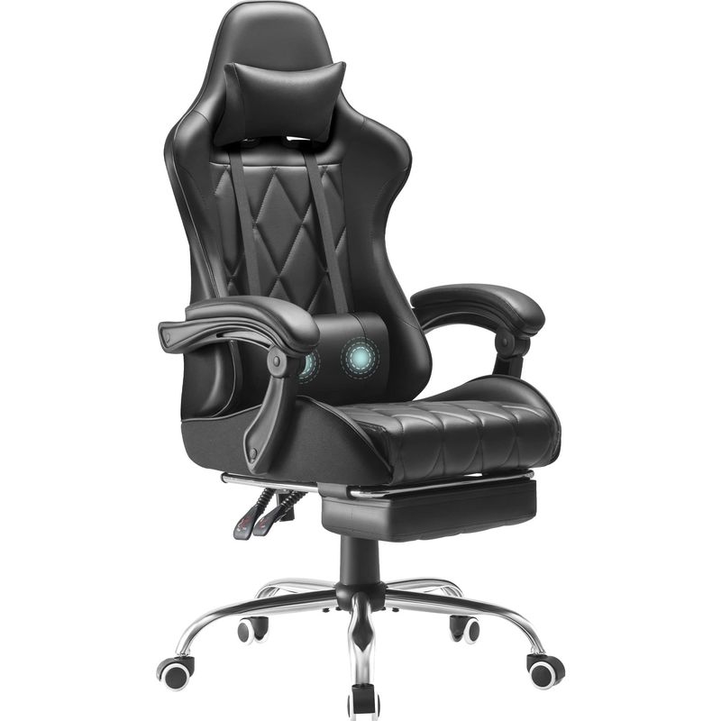 Computerspelruimte Racing Gaming stoel met voetsteun en massage Limbussteun hoge rug