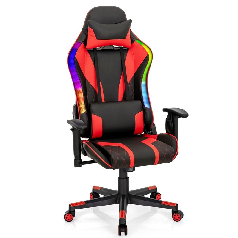 Verbeter uw gaming stoel naar ALINUNU Draaiende stoel met RGB LED-lichten Ergonomisch ontwerp