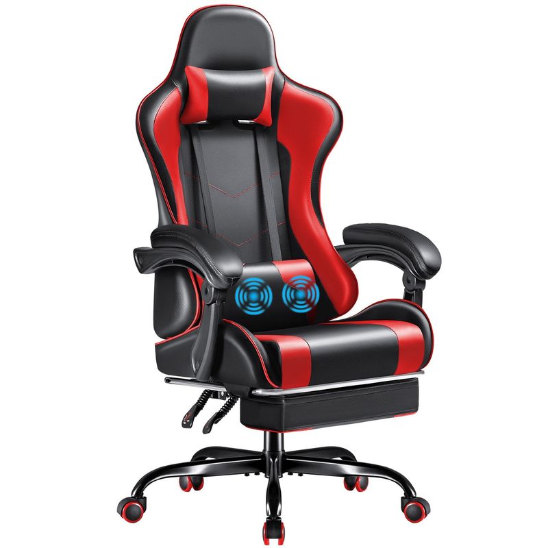Moderne design Racing Computerspelstoel met voetenrest en massage Lumbal Support