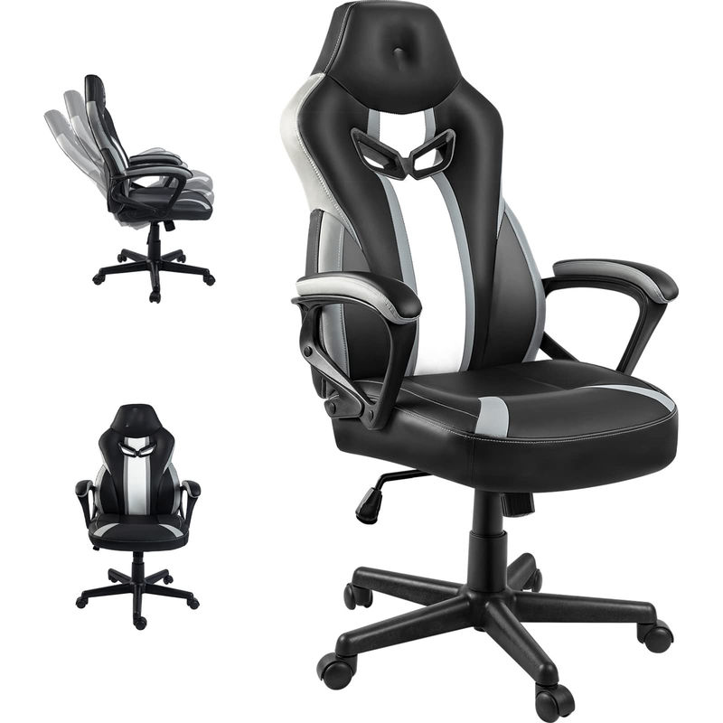 ALINUNU Racing Gaming Chair Comfortabele en stijlvolle draaiende stoel met lumbale steun