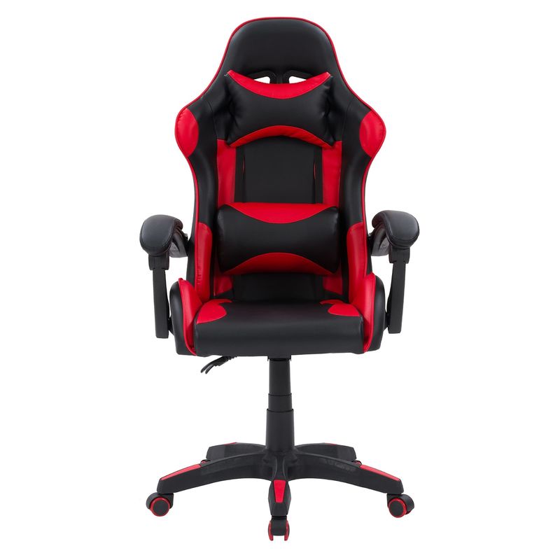 Metalen stalen computergamingstoel met voetsteun voor maximaal comfort en ondersteuning