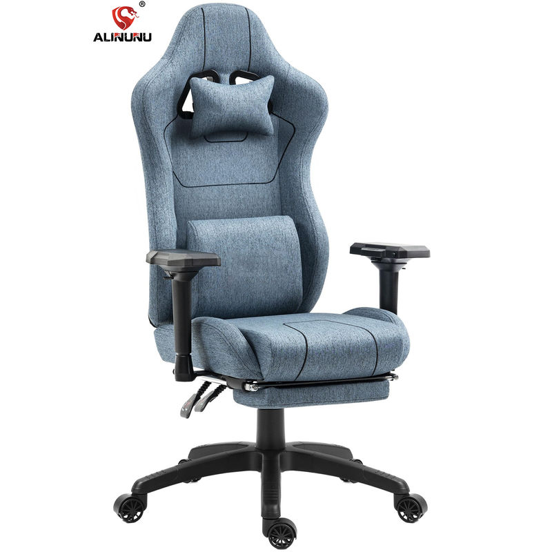 Custom Color Ergonomische Gamer Chair met Massage Lumbal Support en Voetrest ALINUNU