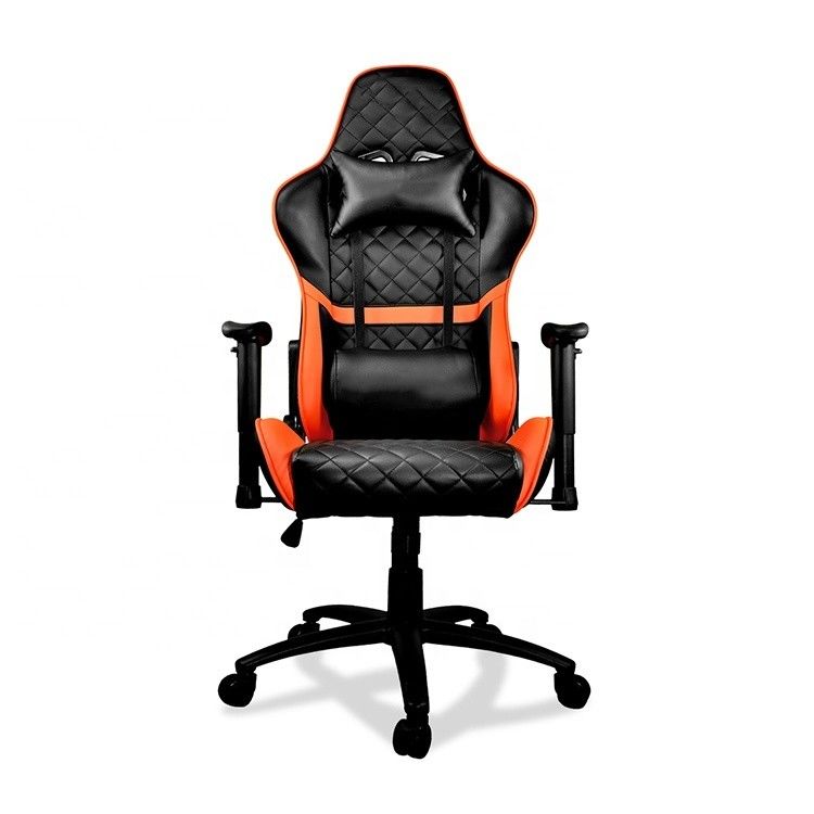 Verstelbare draaiende hoge achterkantoorstoel voor gamers Racing Style Lederen moderne stoelen