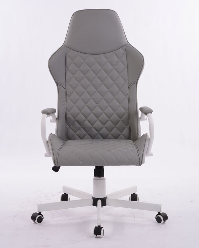 320 witte Kd metalen sterrenbasis draaibare ergonomische luxe kantoorchefstoel met gaslift