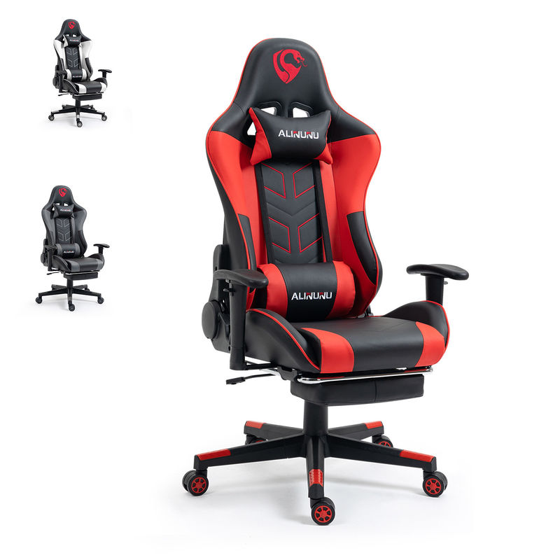 Neem je spel naar een hoger niveau met ALINUNU High Back Gaming Chair en Footrest