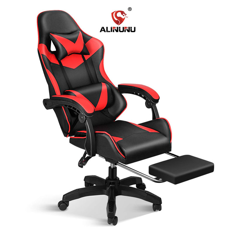Modern Design Racing PC Computerspelstoel met voetensteun en hoofdsteun