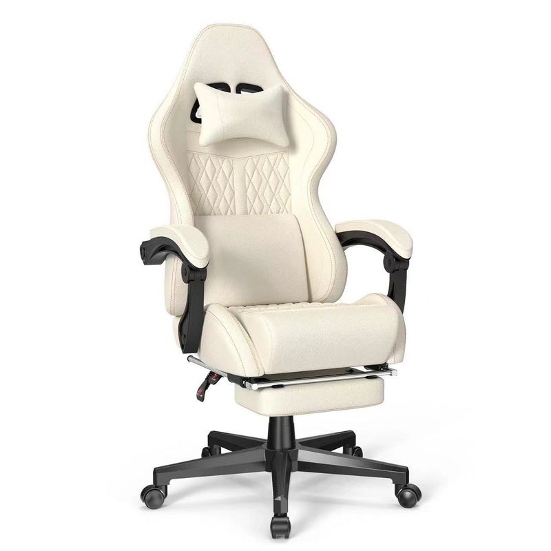 Moderne design gaming stoel met vintage PU leer en massage 19&quot;D x 27&quot;W x 50&quot;H